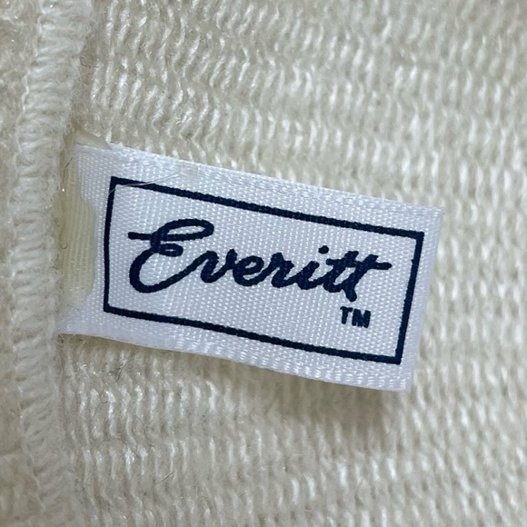 Vintage Made in USA Cotton bucket hat EVERITT Bowler Hat Cream - Picture 4 of 5